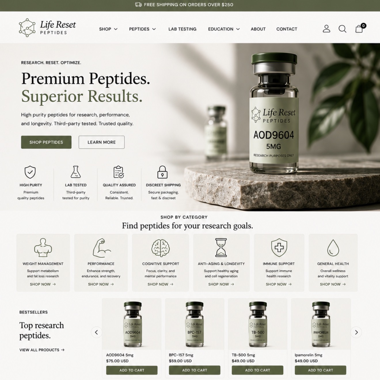 Life Reset Peptides